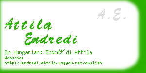 attila endredi business card